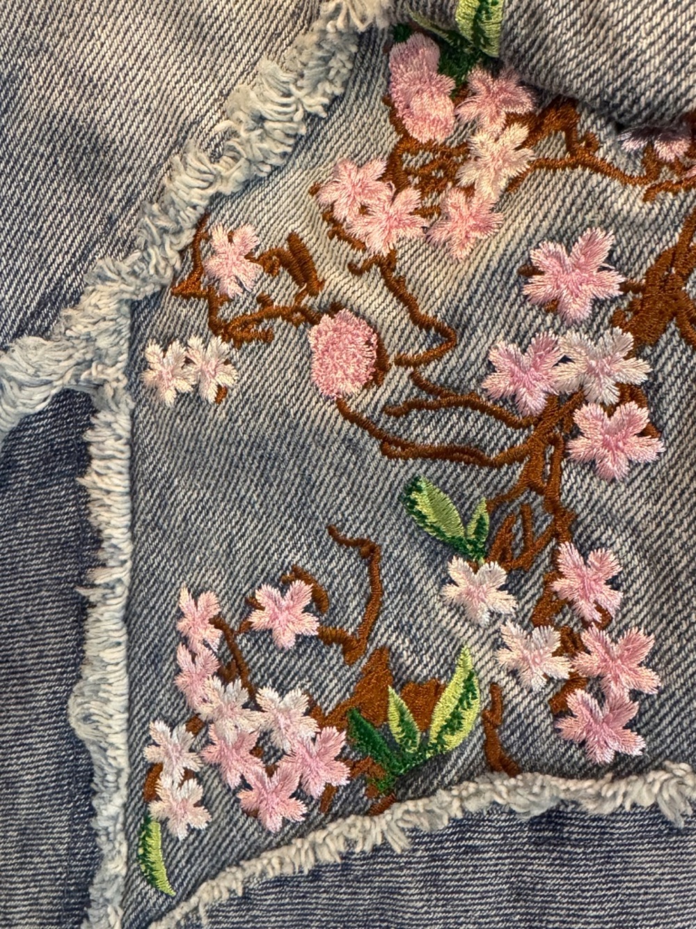 Badson Cherry Blossom Jeans Unisex Size XL - Picture 15 of 16